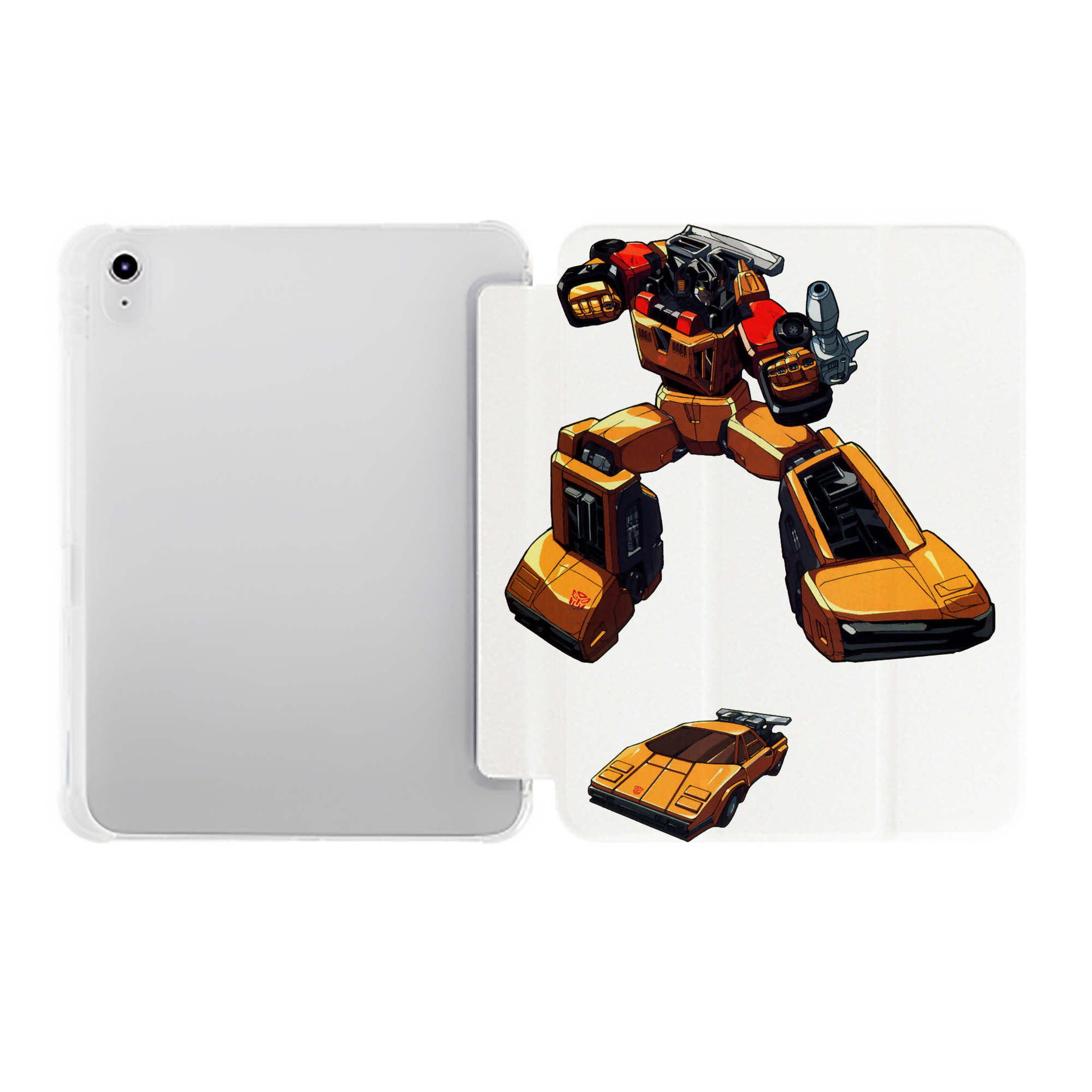 （画像用）  IPad ケース ペン収納付き 三つ折りスタンド PUレザー×シリコン 対応機種9.5/10.5/10.9インチ